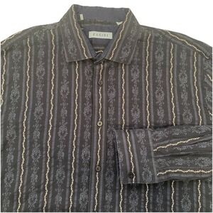 Zagiri‎ Long Sleeve Button Down Print Shirt Men 3XL 100% Cotton Business Casual